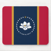 Mousepad with Flag of Mississippi State, USA Muismat (Voorkant)