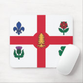 Mousepad with Flag of Montreal, Canada Muismat (Met muis)