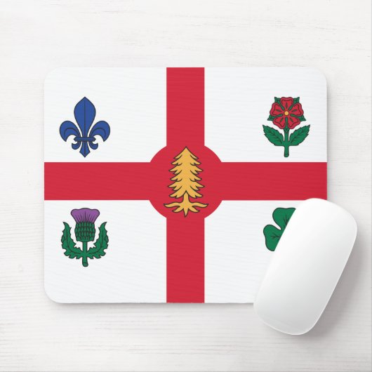 Mousepad with Flag of Montreal, Canada Muismat (Met muis)