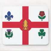 Mousepad with Flag of Montreal, Canada Muismat (Voorkant)