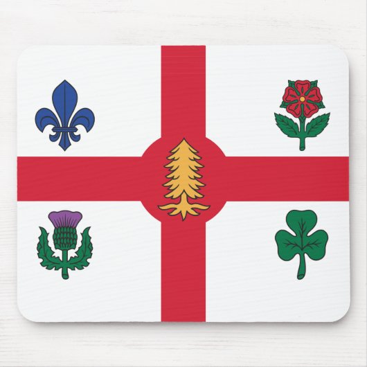 Mousepad with Flag of Montreal, Canada Muismat (Voorkant)