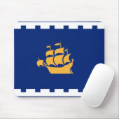 Mousepad with Flag of Quebec City, Canada Muismat (Met muis)