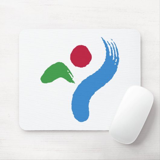 Mousepad with Flag of Seoul, South Korea Muismat (Met muis)