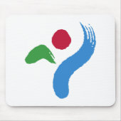 Mousepad with Flag of Seoul, South Korea Muismat (Voorkant)