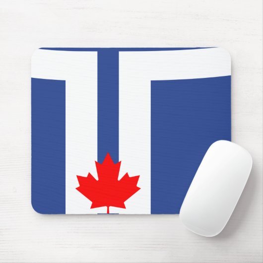 Mousepad with Flag of Toronto, Canada Muismat (Met muis)