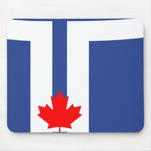 Mousepad with Flag of Toronto, Canada Muismat (Voorkant)
