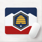Mousepad with Flag of Utah, USA Muismat (Met muis)