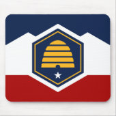 Mousepad with Flag of Utah, USA Muismat (Voorkant)