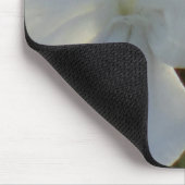 Mousepad witte bloem muismat (Hoek)
