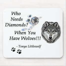 Mousepad - Wolf Mtn Sanctuary Diamonds Collectie Muismat