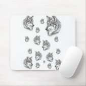 Mousepad Wolf Muismat (Met muis)