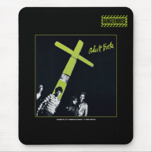 Mousepad X Adult Books Dangerhouse BLACK Muismat