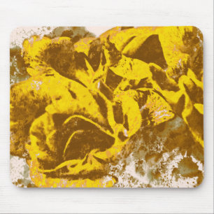 Mousepad Yellow Rose Waterverf Muismat