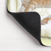 Mousepad Yellow Tiger Cat Muismat (Hoek)