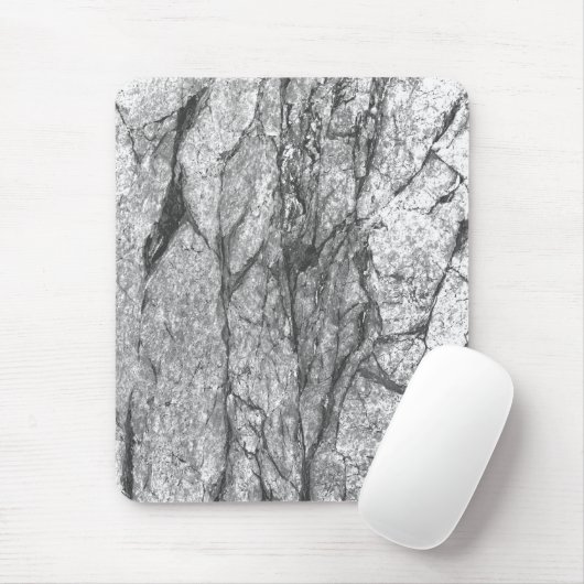 Mousepad, zwart, grijs, abstract muismat (Met muis)