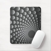 Mousepad, zwart, grijs, abstract, stippen muismat (Met muis)