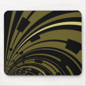Mousepad Zwart Groen Goud Deco Muismat (Voorkant)
