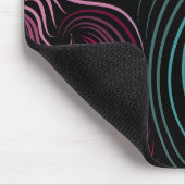 Mousepad, zwart, kleurrijk muismat (Hoek)