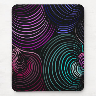 Mousepad, zwart, kleurrijk muismat