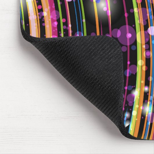 Mousepad, zwart, kleurrijk muismat (Hoek)