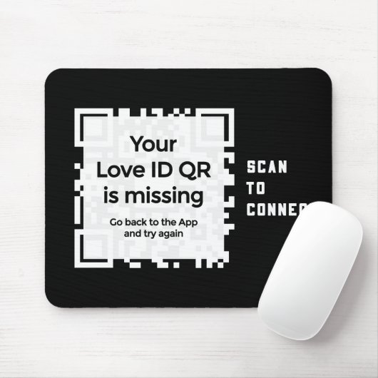 Mousepad - ZWART - QR - PURE Collectie Muismat (Met muis)
