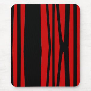 Mousepad, zwart, rood, abstract muismat