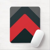 Mousepad, zwart, rood, grijs, abstract muismat (Met muis)