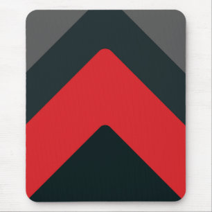 Mousepad, zwart, rood, grijs, abstract muismat