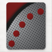 Mousepad, zwart, rood, grijs, abstract muismat (Voorkant)