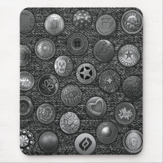 Mousepad, zwarte spijkerbroek met knoppen muismat