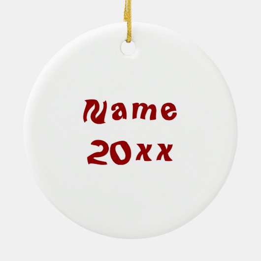 Mousey Christmas Ornament (Achterkant)