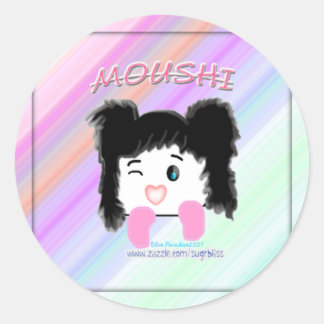 "Moushi" Cartoon Sticker