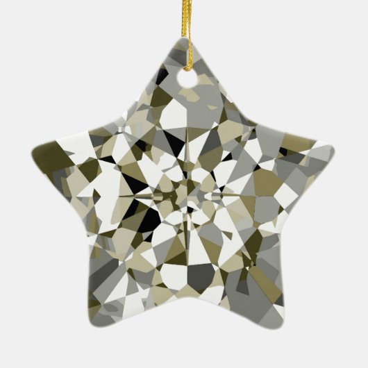 Mouskelende Diamond Star Ornament (Achterkant)