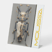 MOUSSA  PEDESTAL SIGN RECLAMEBORD MET VOETSTUK (Voorkant)