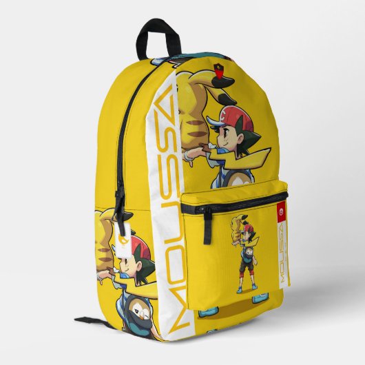 MOUSSA Print Cut Sew Bag Bedrukte Rugzak (Achterkant Hoek Links)