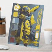 MOUSSA RECLAMEBORD MET VOETSTUK (Insitu)