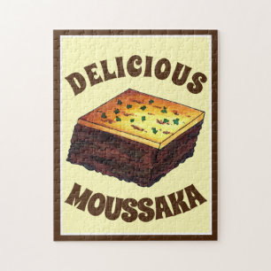 Moussaka Grieks-mediterraan voedseleiplant Aardapp Legpuzzel