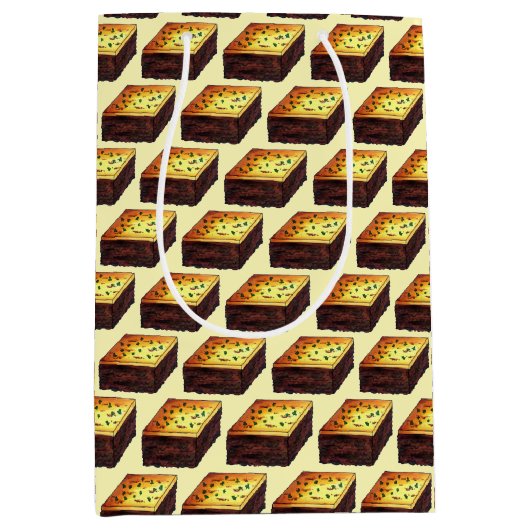 Moussaka Grieks-mediterraan voedseleiplant Aardapp Medium Cadeauzakje (Voorkant)