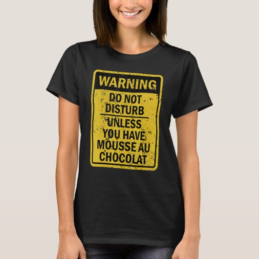 Mousse Au Chocolat Food Dessert T-shirt (Voorkant)