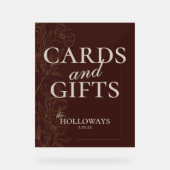 Mousse Brown bruiloft Vrijgezellenfeest Kaarten en Acryl Bord (Voorkant)