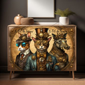 Mousseline Animal trio Steampunk Hat Tissue paper Tissuepapier