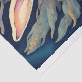 Mousseline Cute Bunny Flower hat V4 Tissue paper Tissuepapier (Detail)