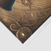 Mousseline Cute Dog Steampunk Hat Tissue paper Tissuepapier (Detail)