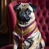 Mousseline Dog Royal Pug no.6 Hat Tissue paper Tissuepapier