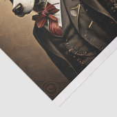 Mousseline Dogs Steampunk Hat Tissue paper Tissuepapier (Detail)