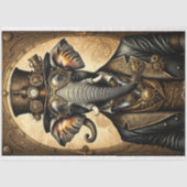 Mousseline Elephant Steampunk Hat Tissue paper Tissuepapier (Voorkant)
