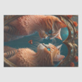 Mousseline Feline lovers papier. Cats in love deco Tissuepapier (Voorkant)