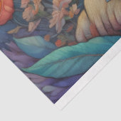 Mousseline Flower Hat cute chimp v13 Tissue paper Tissuepapier (Detail)