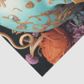 Mousseline Flower Skull Paper v2- tissuepapier (Detail)