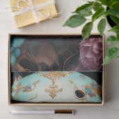 Mousseline Flower Skull Paper v2- tissuepapier (Geschenk)
